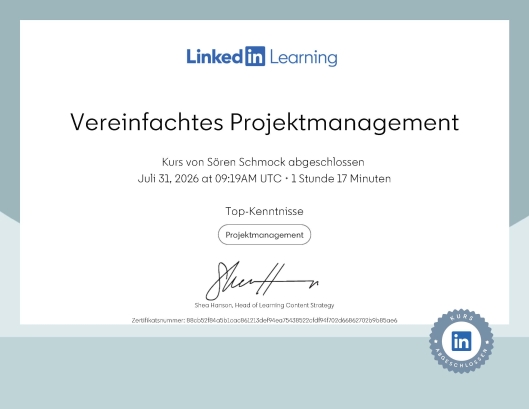 Vereinfachtes Projektmanagement